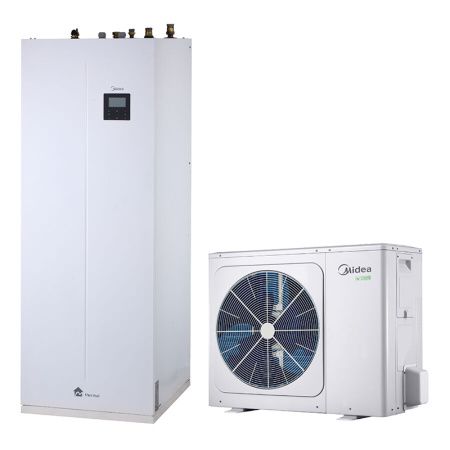 Midea M-Thermal MHA-V10W/D2N8-B-IWT190 osztott levegő-víz hőszivattyú HMV tárolóval 10 kW