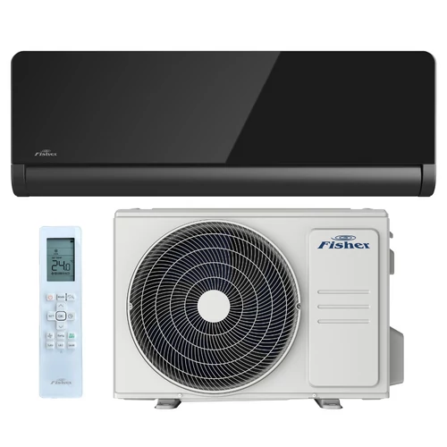 Fisher Art 3,5 kW Antracit - Fekete tükrös előlappal FSAIF-Art-124AE3-B/FSOAIF-Art-124AE3